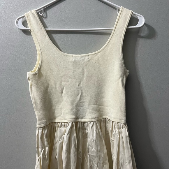 Nordstrom Signature‎ mixes media ivory tank maxi dress NWT - Picture 3 of 5